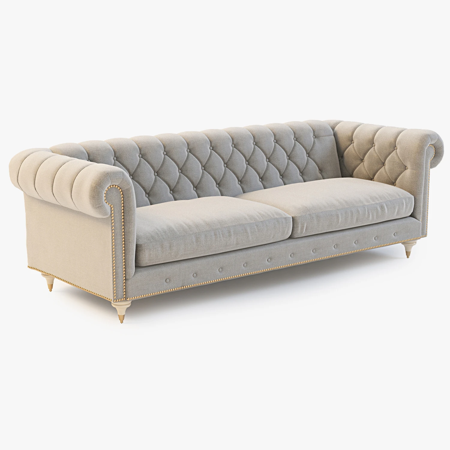 Velvet Lyre Chesterfield Sofa 3D Model_03